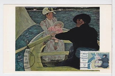 TurtlesTradingPost- Mary Cassatt #1322- 1966 FDC Maximum Card - Image 1 of 2