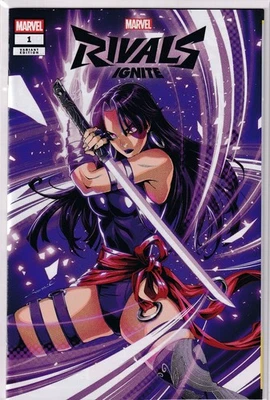 MARVEL RIVALS IGNITE #1 GODTAIL PSYLOCKE EXCL VARIANT LTD 1000 COA SPIDER-MAN - Image 1 of 3