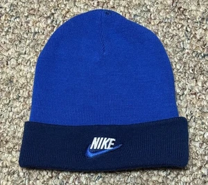 Gorro Nike Vintage Azul Swoosh Único Talla Única Unisex Y2K - Imagen 1 de 8