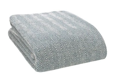 GLAMBURG 100% Soft and Breathable Cotton Thermal Blanket Queen Teal - Perfect for Layerin