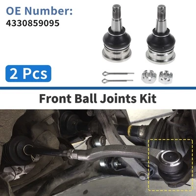 2 peças juntas esféricas inferiores dianteiras para Toyota Yaris 1999-2005 No.4330859095 - Imagem 1 de 4