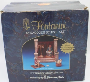 Fontanini Synagogue School Set Village Nativity for 5" Village w/ Box 55536 - Picture 1 of 18