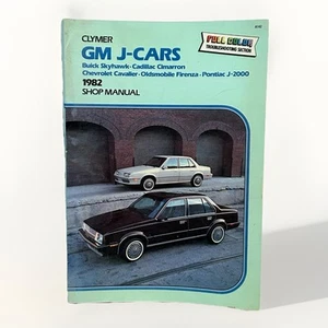 Clymer A142 Shop Manual 1982 GM J-Cars Buick Chevy Cadillac Oldsmobile Pontiac - Foto 1 di 6