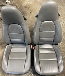2001 Porsche Boxster S 986 / 911 / 996 Convertible Seats Heated Seat Set 60k - Picture 1 of 15