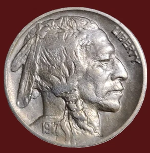 🇺🇸 Uncirculated 1917 Philadelphia Mint Buffalo Nickel USA - Picture 1 of 2