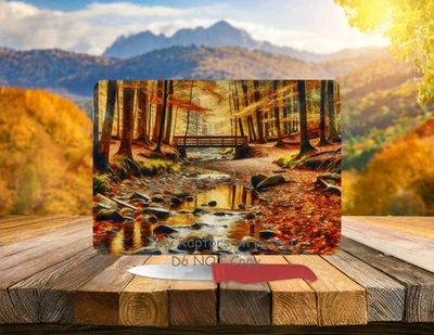 Tábua de corte de vidro temperado tema outono/outono 11 x 8~frete GRÁTIS~ESCOLHA~PRESENTES - Imagem 1 de 4