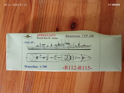 HP Models 1/700 Räumboote Typ 108 R-112-R115 OVP - Bild 1 von 4