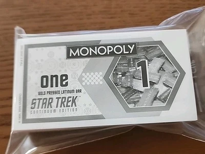Dinero de repuesto Star Trek Continuum Edition MONOPOLY 2009  Foto 1 de 3
