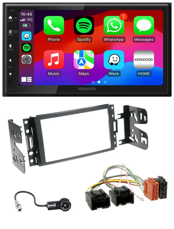 Kenwood MP3 USB DAB 2DIN Bluetooth Autoradio für Chevrolet Corvette Uplander 05- - Bild 1 von 4