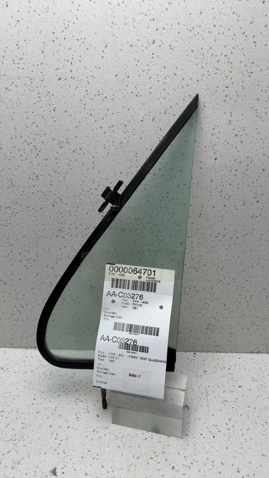 1985 -1991 Ford FORD VAN E150 Right Front Vent Glass/window Foto 1 de 4