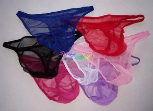 K319M HOT SEXY MEN RIO BACK MESH BIKINI SKIMPY POUCH - Picture 1 of 9