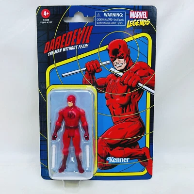 Figura de acción retro Daredevil 3,75" Marvel Legends 2021 Hasbro sellada nueva Foto 1 de 2