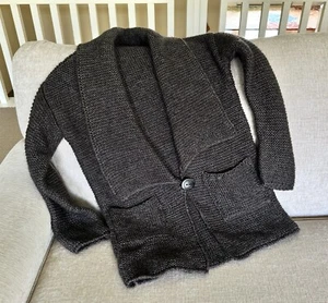 Paul & Shark Mohair Wool Blend Brown Gray Womens Sweater Sz L EUC - Picture 1 of 9