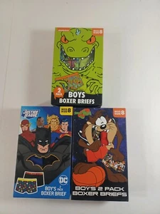 Boxer Briefs New 3 Two Packs 6 total Boys Size 8 - Picture 1 of 2