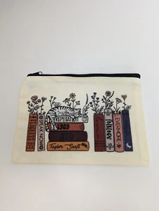 Taylor Swift Makeup Cosmetic Bag Books & Cat~BRAND NEW  - Picture 1 of 2