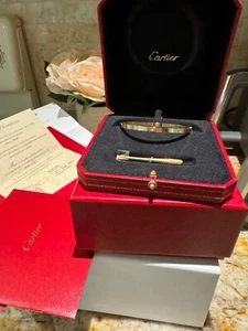 Cartier Small Love Bracelet 19 Yellow Gold  Bangle  - Picture 1 of 9