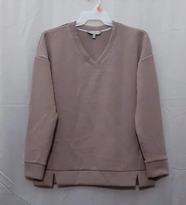 Suéter Andrew Marc New York talla:L para mujer y mujer acanalado cuello en V Foto 1 de 4