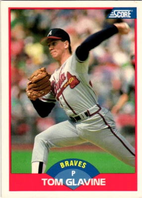 1989 Score - #442 Tom Glavine - Image 1 of 2