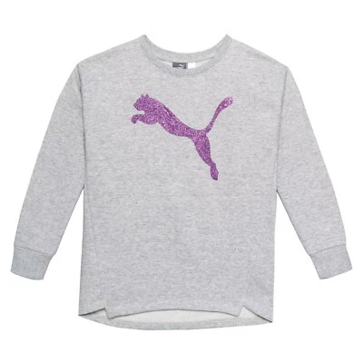 NWT Girl's Puma Long Sleeve Pullover Shirt - S - Gray Purple - $35 - Image 1 of 4