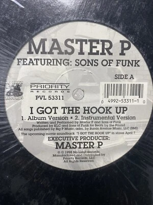 Master P feat. Sons Of Funk - I Got The Hook Up (12") 1998 Priority SEALED - Image 1 of 3
