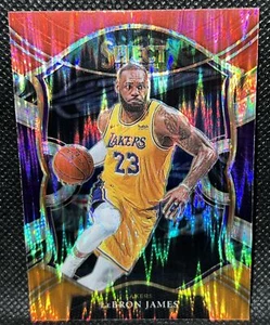 2020-21 Panini Select - Concourse Red White Orange Shimmer Prizm #23 LeBron... - Bild 1 von 2