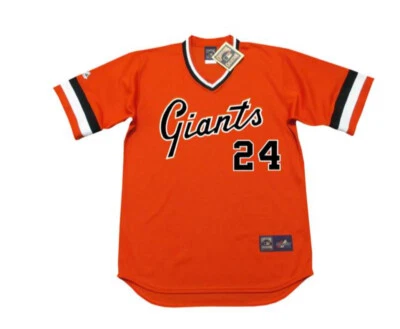 Camiseta deportiva Cooperstown naranja alternativa Willie Mays 1978 de los Gigantes de San Francisco Foto 1 de 3