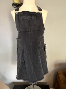 Girls Size 18 XXL Denim Jumper With Frayed Hem NWT Art Class - Picture 1 of 7