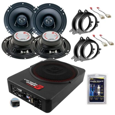 4) Altavoces de puerta delantera/trasera de 6,5" 300 W y subwoofer de 12" para Scion TC 2005-2012 Foto 1 de 4
