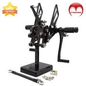 FXCNC For Kawasaki 2004-2005 NINJA ZX10R Motorcycle Foot pegs Rearsets Rear set - Picture 1 of 8