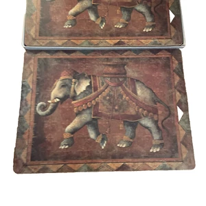 Colchonetas de corcho Pimpernel Premier Collection de colección (4) Elephant Expedition raro - Imagen 1 de 2