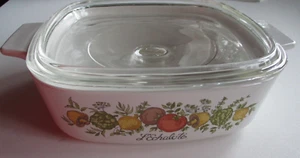 Corning Ware Spice of Life Piatto Casseruola 1 Quarto A-1-B con Coperchio L'Echalote - Foto 1 di 10
