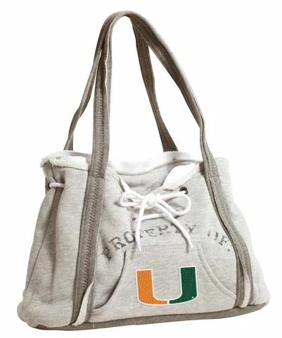 Miami Hurricanes Hoodie Purse [NEW] NCAA Bag Shell Clutch Fleece Sweatshirt Cover