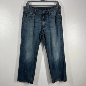 Vit. Jeans Lucky Brand años 90 32x32 100 % algodón denim pierna recta Gene Montesano - Imagen 1 de 9