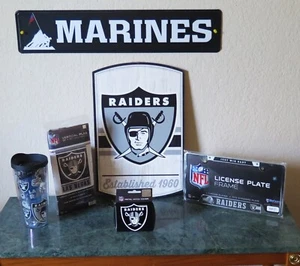 PAQUETE DE VACACIONES DE CINCO (5) PIEZAS DE LOS RAIDERS DE LAS VEGAS (todos los equipos de la NFL disponibles) - Imagen 1 de 10
