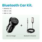 Bluetooth Aux Adapter Wireless Car Bluetooth Receiver USB to 3.5mm Audio Mic