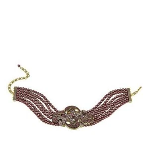 HEIDI DAUS "CAPTIVATING CARRIE" 6-STRAND BEADED CHOKER NECKLACE - RETAIL $249 - Picture 1 of 6