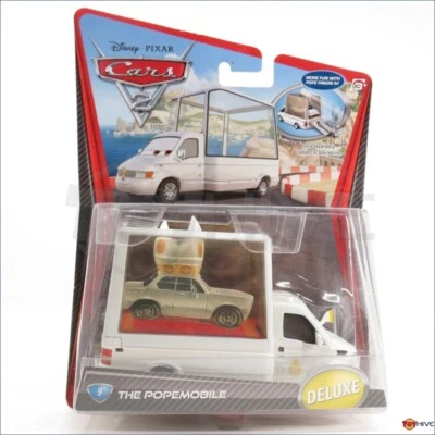 Disney Pixar Cars 2 Popemobile Deluxe diecast #9 por Mattel 2010 Foto 1 de 2