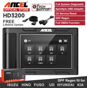 ANCEL HD3200 Diesel Heavy Duty Truck All System Diagnostic Scanner ABS DPF Regen - Picture 1 of 10