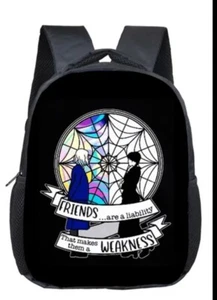 Wednesday Addams And Enid 12 inch Backpack - Picture 1 of 3