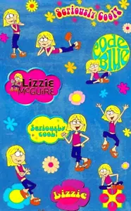 **VINTAGE** Maxi LIZZIE MCGUIRE Kromekote Sandylion Stickers ~ 1 sheet - Picture 1 of 1