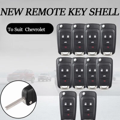 10*Para Chevrolet 2010 2011 2012 2013 2014 2015+ Sonic Cruze Impala Llavero Carcasa Foto 1 de 4