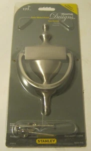 Llamador de puerta de LATÓN MACIZO STANLEY Home Designs con acabado de níquel satinado 7" ¡¡NUEVO!!! - Imagen 1 de 3