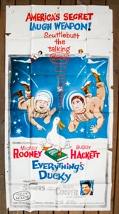 Everything's Ducky, Original 3 Sheet Vintage Movie Poster, 1961, 41x81 - Picture 1 of 7