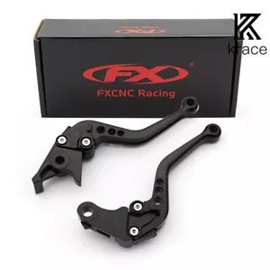 Adjustable Clutch Brake Levers Short For Honda VFR800 1998 1999 2000 2001 Black - Picture 1 of 8