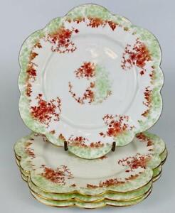 Side Plates Antique~ Wileman~ Foley China~ Snowdrop Shape~ Trailing Daisy~#9059