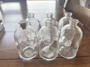 Set of 6 3.75" Type 1 Bottle, one with Cork Stopper - Picture 1 of 4
