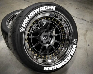 Tire Lettering for VOLKSWAGEN PERMANENT Tire Decal Sticker 1.25"universal SET 8x - Picture 1 of 3