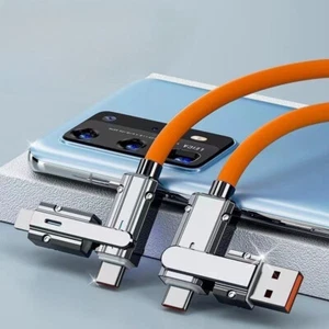 4 in 1 USB A to Type C Charging Cable Data Cord Charger For Samsung iPhone - Picture 1 of 5