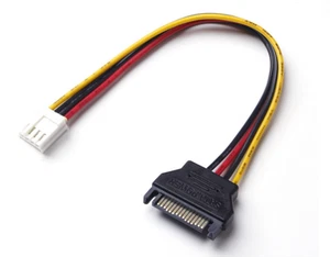15pin SATA Wtyczka na 4pin Dyskietka FDD Gniazdo Konwerter mocy Adapter Kabel LW - Zdjęcie 1 z 3