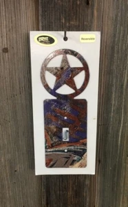 Lazart Rustic Texas Star Collector's Series Cowboy Light Switch Cover Plate - Picture 1 of 1